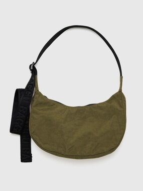 BAGGU Small Crescent Bag in Seaweed